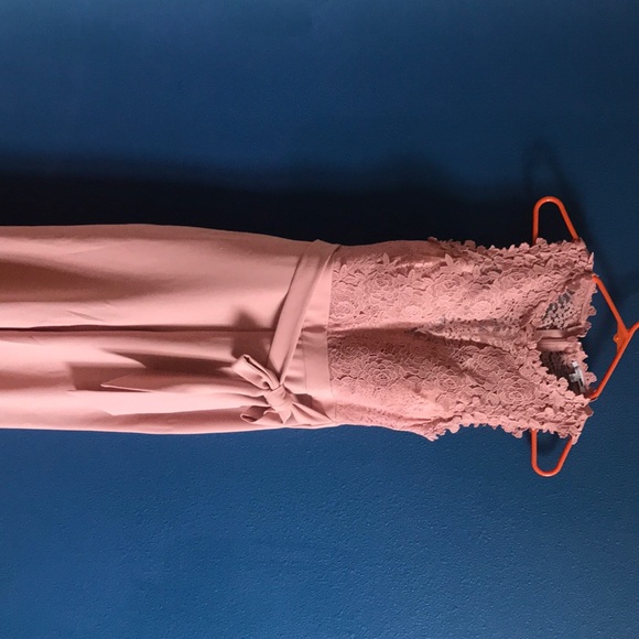 Lacy Blush Jumpsuit - Picture 3 of 5